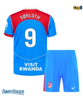 Atletico Madrid Alexander Sorloth #9 Echipament de Fotbal Replică 2025-26 Copii Treilea (+ Șorturi)